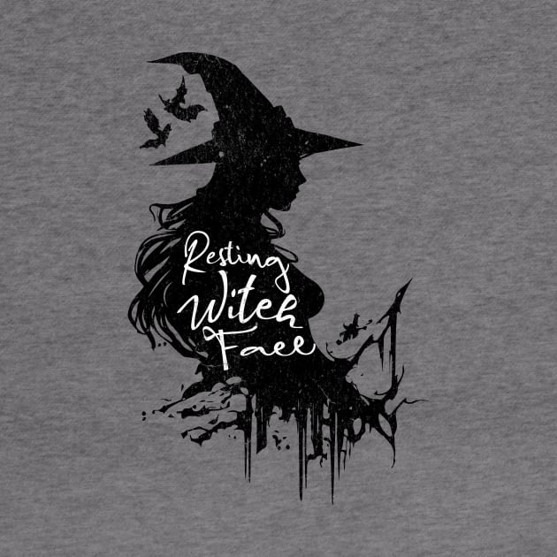 Resting Witch Face Halloween by Classic & Vintage Tees
